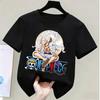 One Piece Monkey D Luffy Kids Cotton TShirt Adult Boys Girls Family Matching Casual Tee Cute Anime Print Summer Tops for Fans