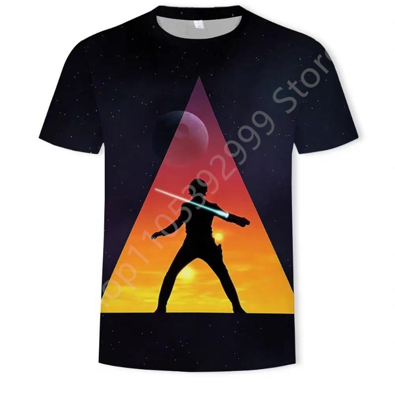 3D Quick Drying Short Sleeve Men's T-Shirt Star Wars 50th Anniversary Adult & Children's Parent-Child T-Shirt