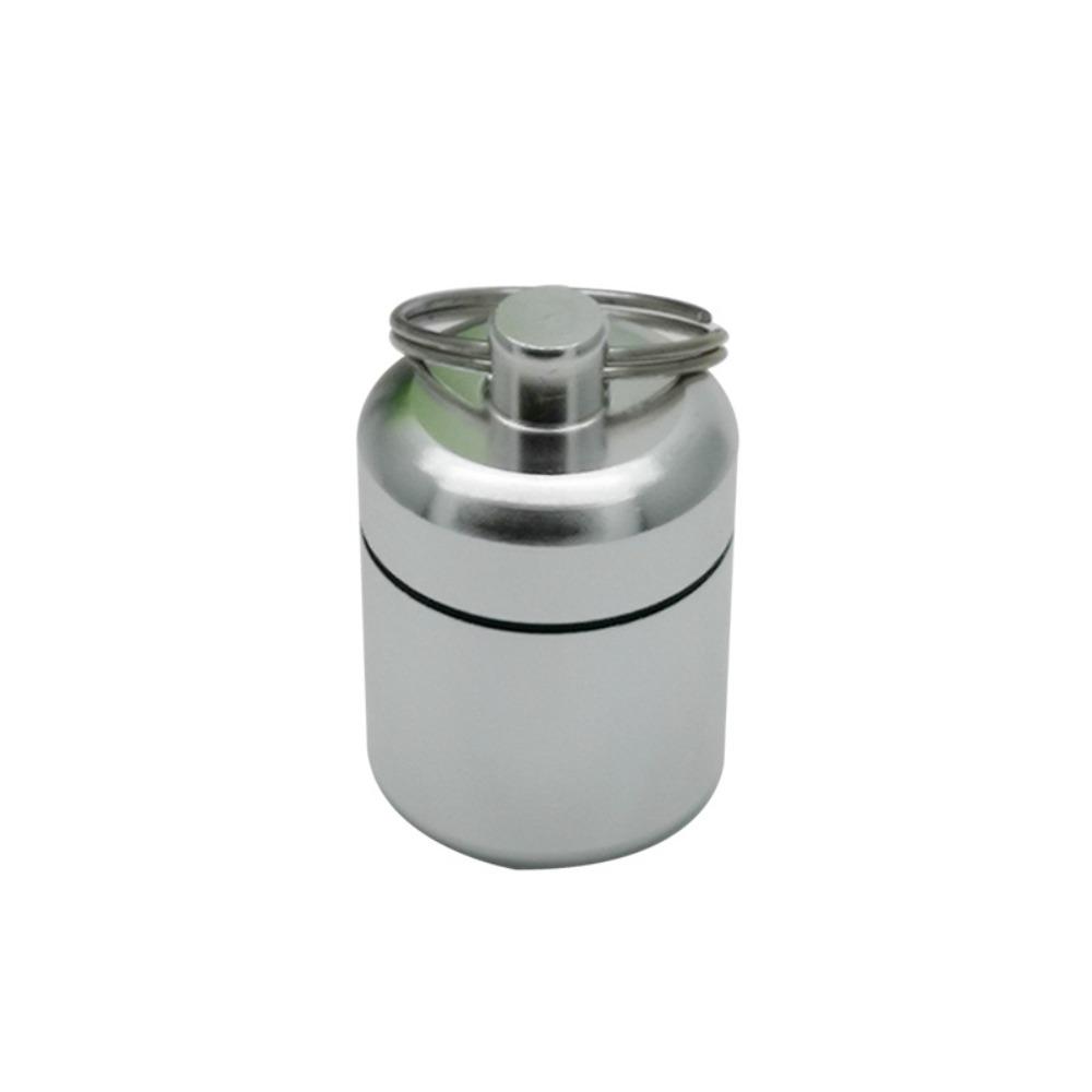 New Aluminum Alloy Pill Box Waterproof Mini Pill Organizer Storage Portable Earplug Container