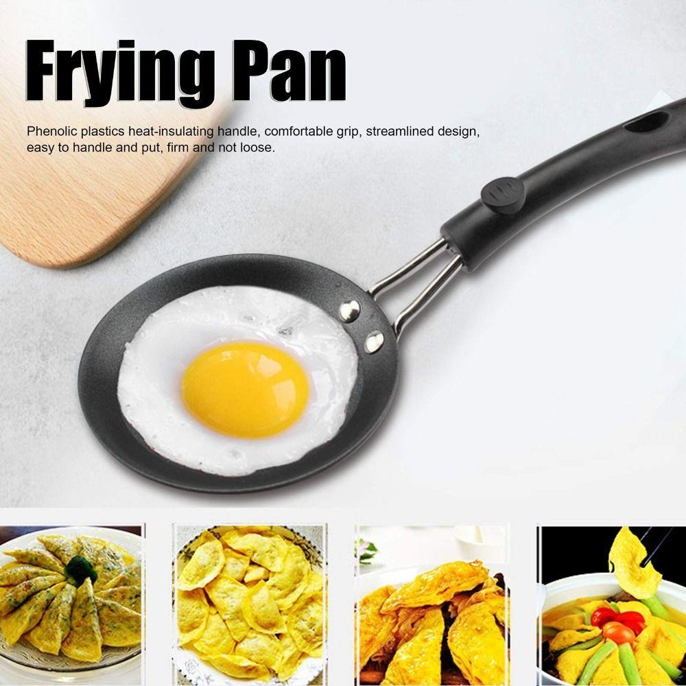 Thickened Frying Pan Comfortable Handle Egg Skillet Cookware Omelet Pan  Outdoor Cooking