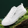 Summer New Lace Breathable Little White Shoes Schoolgirl Shoes Mesh Canvas Shoes Flat Baseplate Shoes