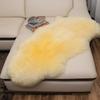 Australian Wool Sheepskin Rug: Long-Hair Irregular Bedside Mat & Sofa Blanket