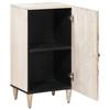 White Sideboard with Storage 40 x 33.5 x 75 cm Solid Mango Wood
