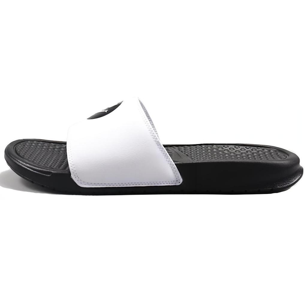 Nike Jdi Black White Smiling Face Slippers 'Black White' 631261-018
