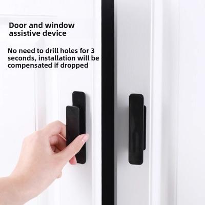 2 Stück Fenster Schrank Schubladengriffe Selbstklebend Tür Kleiderschrank Griff Organizer Paste Öffnen Schiebetür Knopf Hilfsgerät