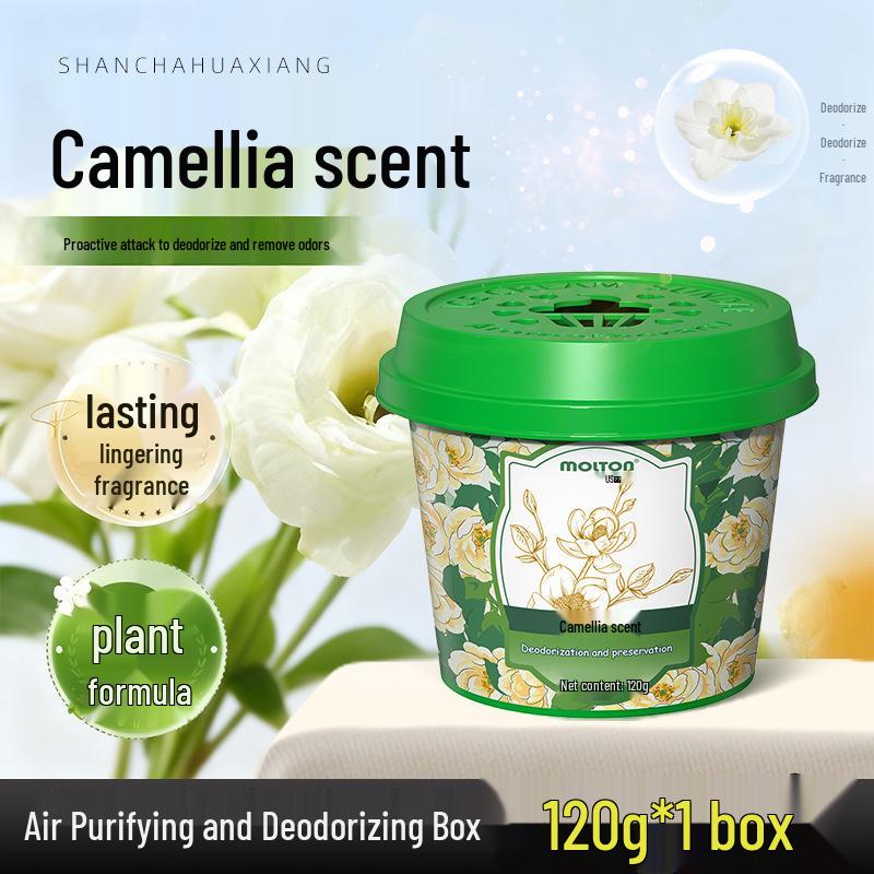 Camellia Scent Air Freshener Gel: Eliminates Mold, Strange Odors, Smoke, & Elderly Smell