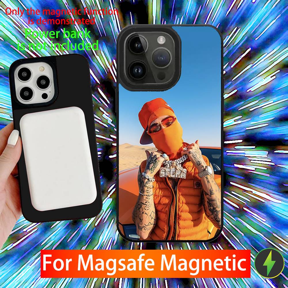 Rapper Sfera Ebbasta Phone Case For iPhone 16,15,14,13,12,11,Pro,Max,Plus,Mini,SE New Magsafe Magnetic Wireless Charging