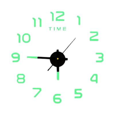 Reloj de pared grande con espejo 3D, adhesivo moderno DIY, decoración para oficina, hogar y tienda