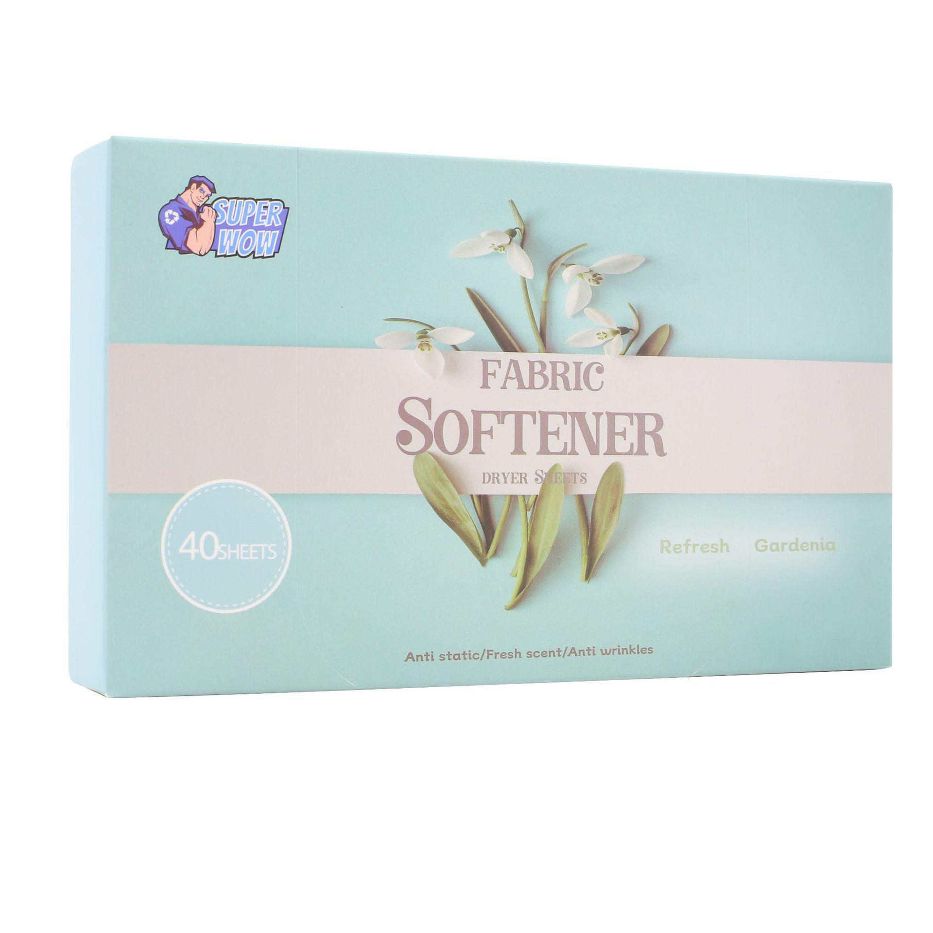 Scented Anti-Static Dryer Sheets: Fabric Softener Deodorizer