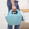 Hand-held Basket Foldable Soft Bath Storage Basket Plastic Washbasin Storage Basket New Bathroom Frame Portable Shower Container