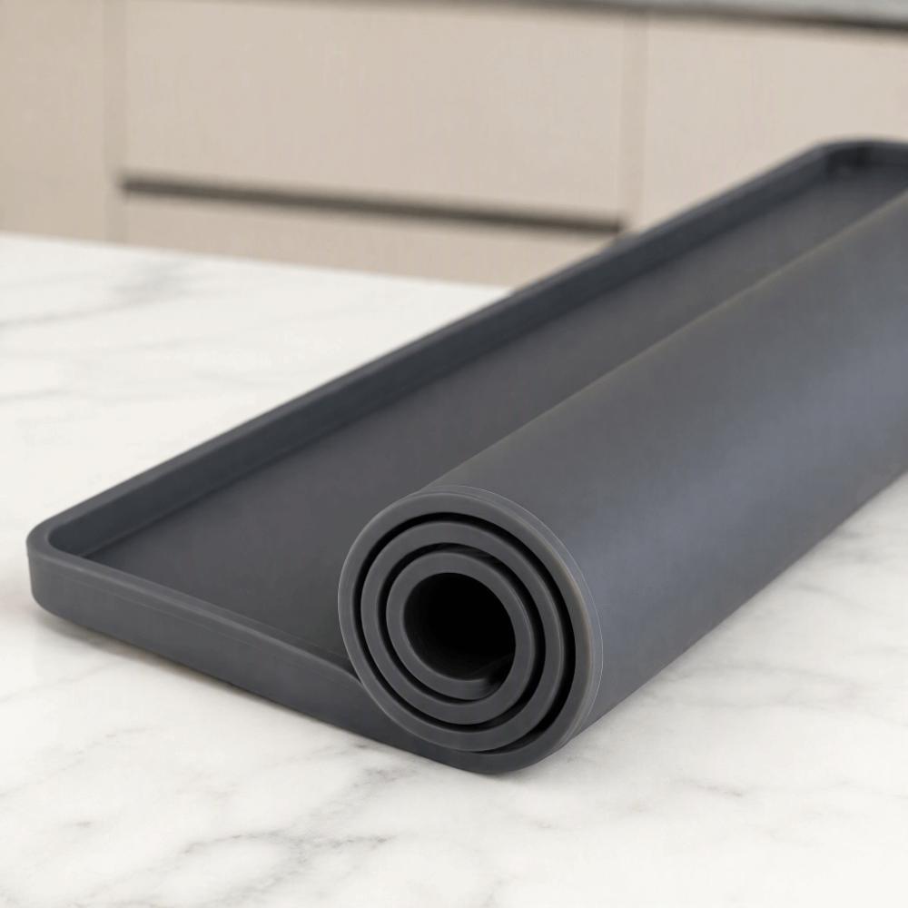 Heat Resistant Silicone Coffee Mat Non Slip Countertop Protector Tray Drying Mat Bar Mat Bar Tools