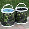 1Pcs Thickened Folding Fishing Bucket Hard Bottom Water Collection New Water Bag