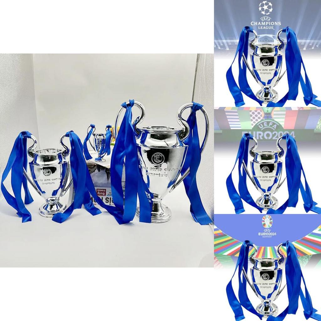 Modèle de Trophée de Football en Résine Élégant Style Européen Récompense de Football Argent Cadeau