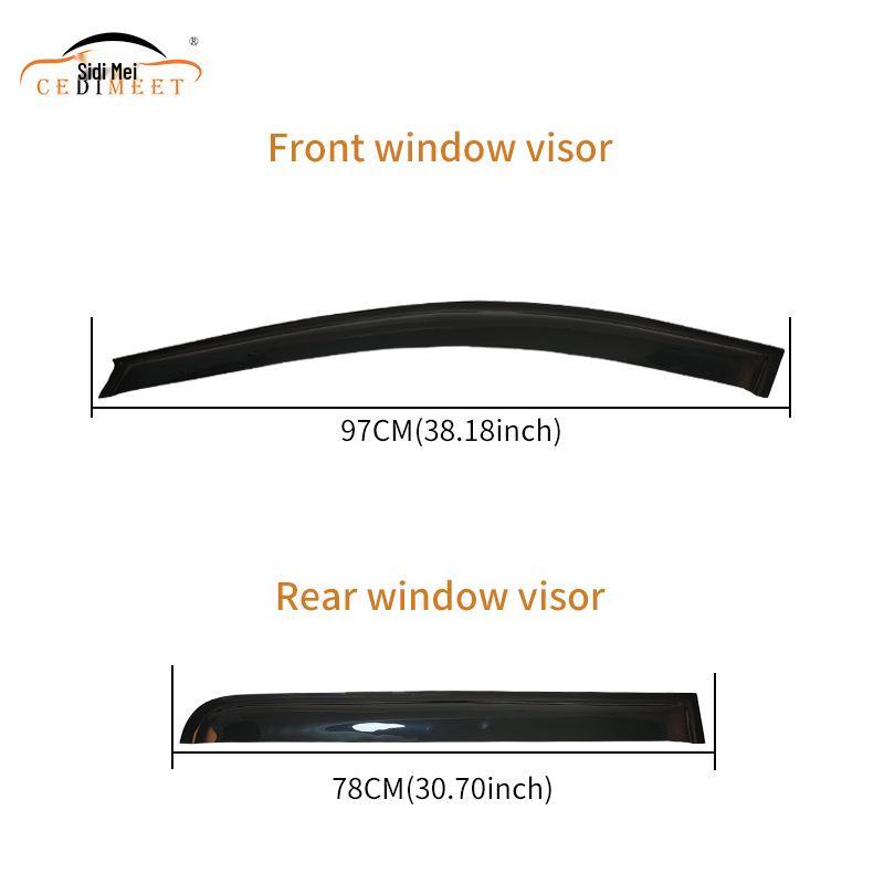 Toyota Matrix 2009 Acrylic Window Rain Guards Sun Visors - Car Exterior Accessories