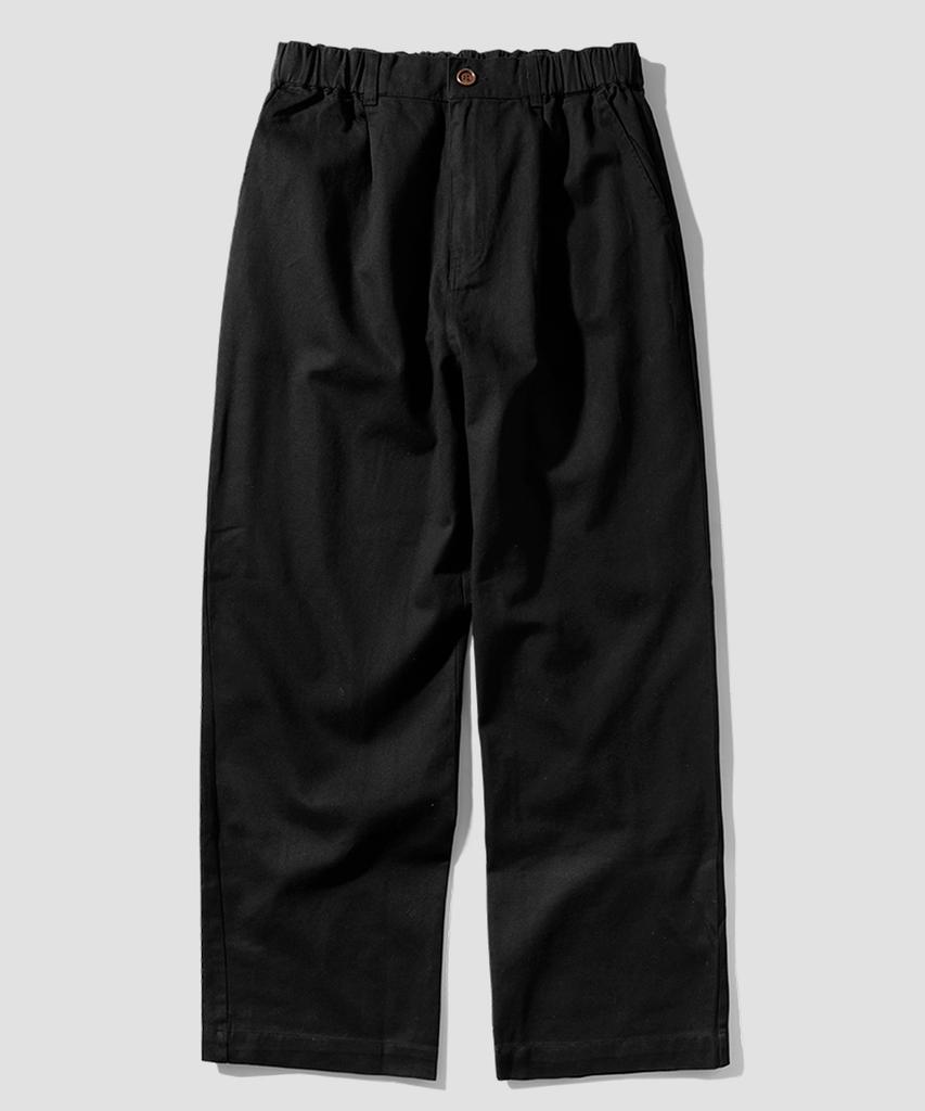 PERSTEP Field Chino Wide Pants Black Smlp4580