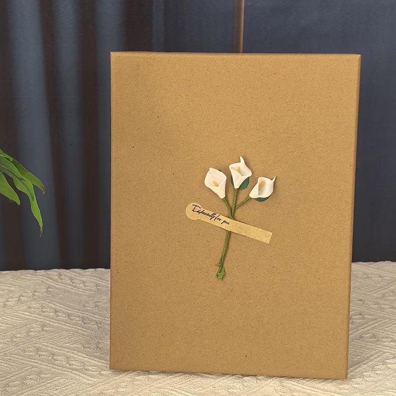Kraft Paper Gift Box: Customizable Large Birthday or Clothing Packaging