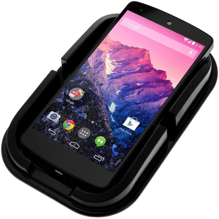 

Підставка Авто - Avizar - Антиковзаючий килимок - Смартфон - Силікон - Чорний