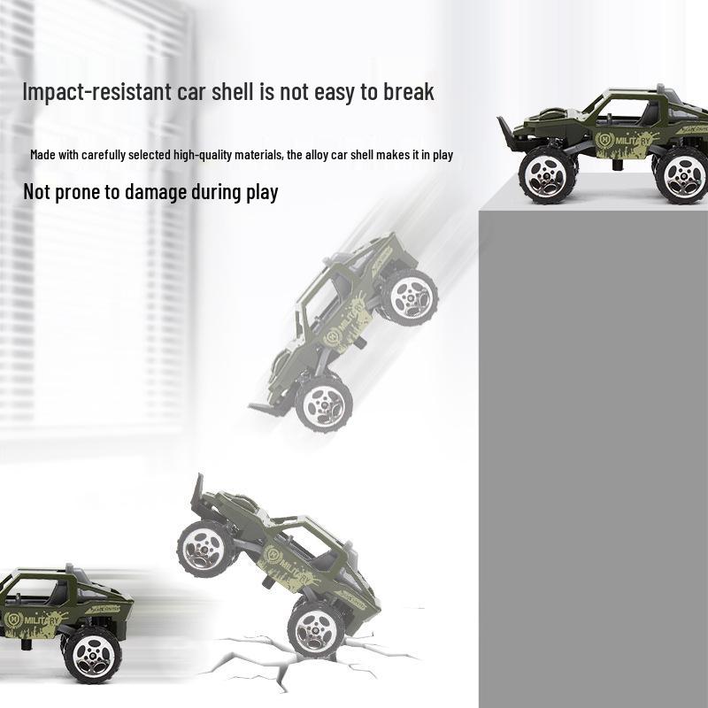Children's Pull-Back Alloy Toy Car Set - School Bus Simulation Model