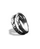 Button Seoul Distressed Rock Cross Ring