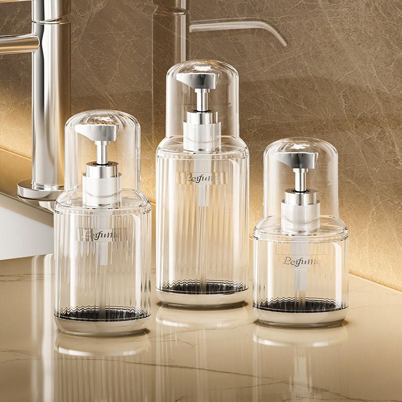 Travel-sized Toiletries Pump-action Portable Vacuum-sealed Large-capacity Refillable Bottle