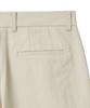 NOIRER FOR WOMAN Cotton Double-Pleated Loose-Fit Slacks (Buttercream)