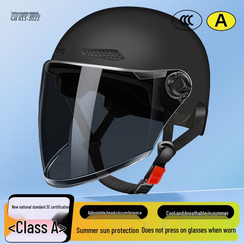 

3C Standard Electric Bicycle Helmet for Men & Women, Sun Protection, Lightweight Summer Half Helmet, Suitable for Electric Scooters, In Stock