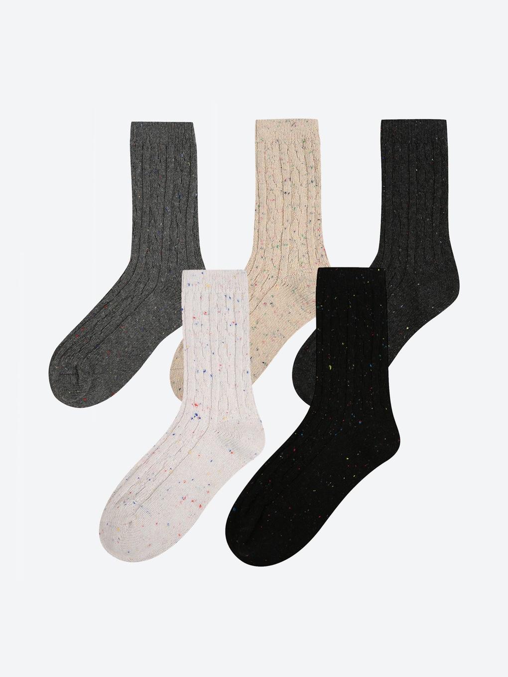 

Шерстяные носки с косами Nepsa HPAO5EFT09