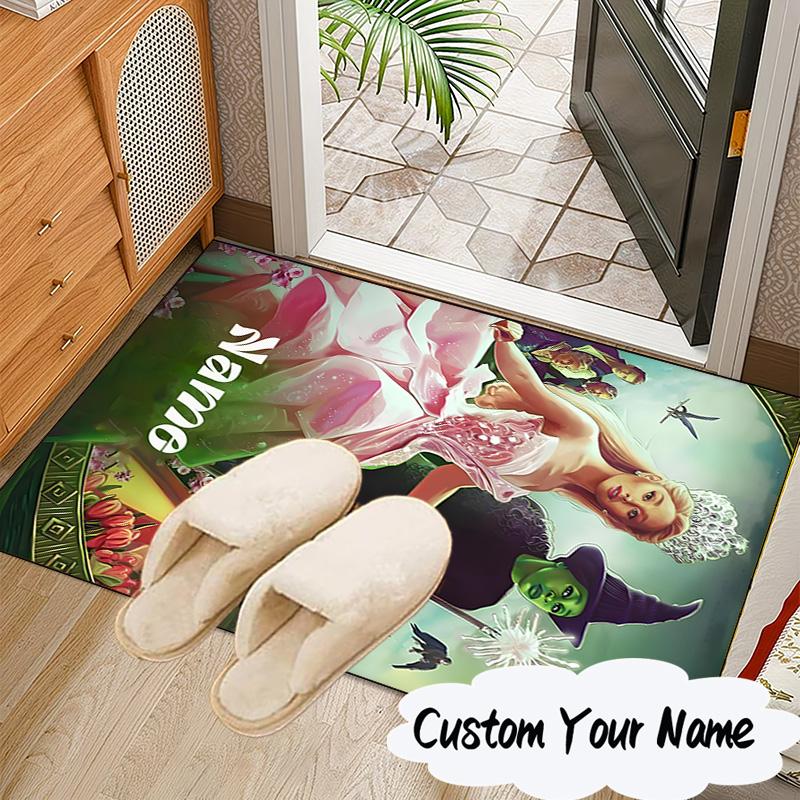 Custom Name Magic Friendship witch Rug for Living Room, Game Rooms, Office, Bedroom, Floor Mat Playful Design, fan gifts Christmas decor