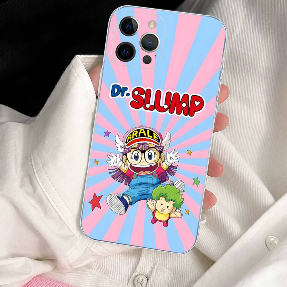 Cartoon Dr Slump Phone Case For IPhone 17 16 15 14 13 12 11 Pro Max Plus Soft Cover Personalized DIY