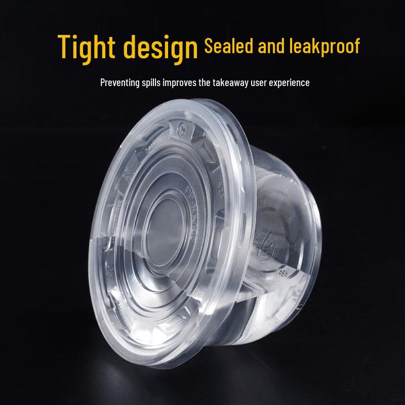 Disposable Round Plastic Transparent Soup Bowl