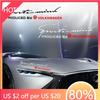 2025 Hot Car Front Head Light Eyebrow 3D Sticker Engine Hood Sport Design Styling For Volkswagen Tiguan Golf-4 5 6 7 MK6 B5 B6 B