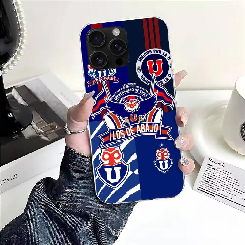 De Chile U-University Logo For iPhone 17 Air 16 15 14 Plus 13 Mini 12 11 Pro Max Phone Case 16E 7 Print 8 SE Fundas Cover Soft C