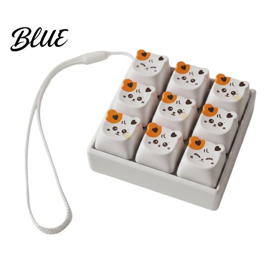 Büro Angst Linderung Spielzeug Cartoon Hund Fidget Tastatur Spielzeug 1/2/3/4/9-Tasten Druckknopf Stress Mini für Rucksack Handtasche Geldbörse Anhänger Erwachsene Sensorische Spielzeuge