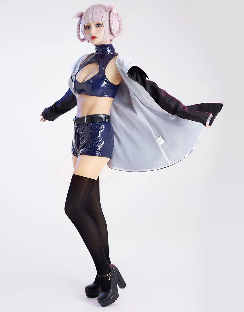 Miccostumes Anime Vampire Cosplay Full and Pants Women's Costume, Set, Coat, Top, (Small)