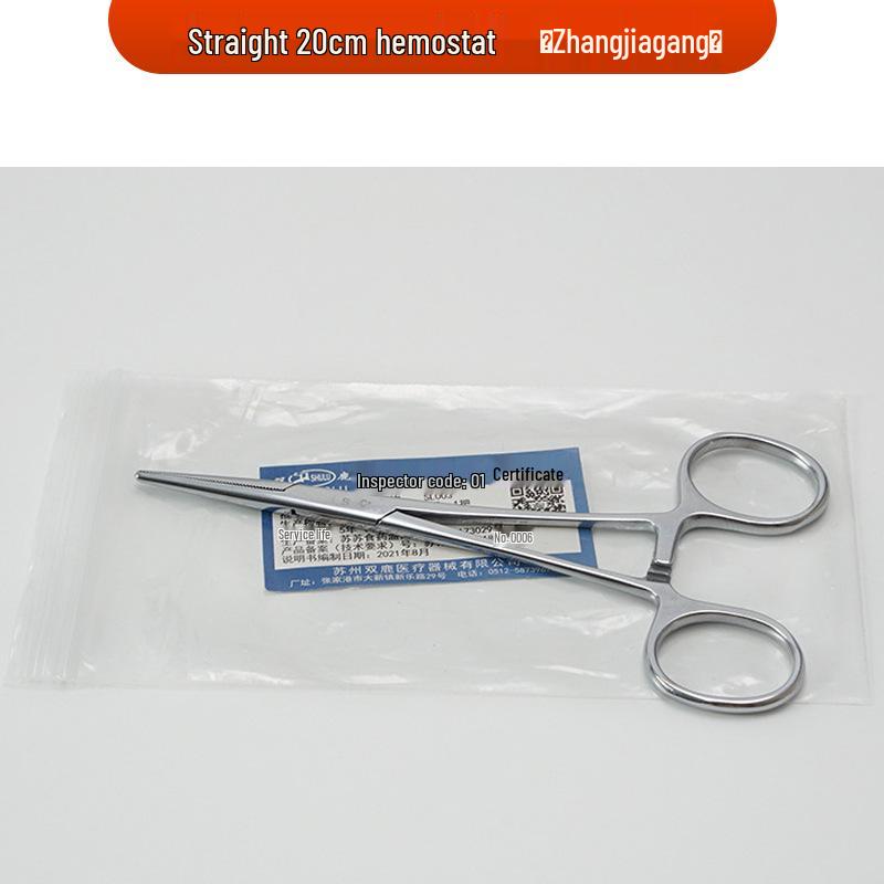 Stainless Steel Hemostatic Forceps - Straight/Curved Head, Surgical/Vascular Use, In Stock