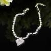 Anklet Five-pointed Star Pendant Adjustable Jewelry Rhinestone Inlaid Foot Chain for Women