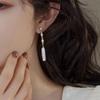 Delicate Baroque Freshwater Pearl CZ Cubic Zirconia Beads Strand Tassel Dangle Earrings for Women Real Gold Plated Copper