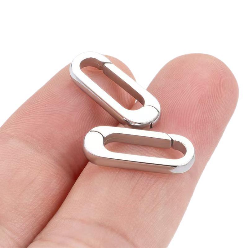 1/2 Peças Conectores de Pulseira de Aço Inoxidável Fivela Fechos Lagosta Gancho de Mola Acessórios Para Fazer Joias Diy