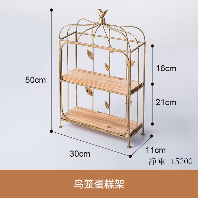 Nordic Style Retro Metal Wooden Cake Stand Iron Cake Display Tray Dessert Table Wedding Holiday Party Arrangement Decoration