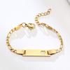 Personalized Stainless Steel Children Jewelry Custom Personalized Name ID Bracelet Girl Boy Newborn Gifts Curb Chain Link