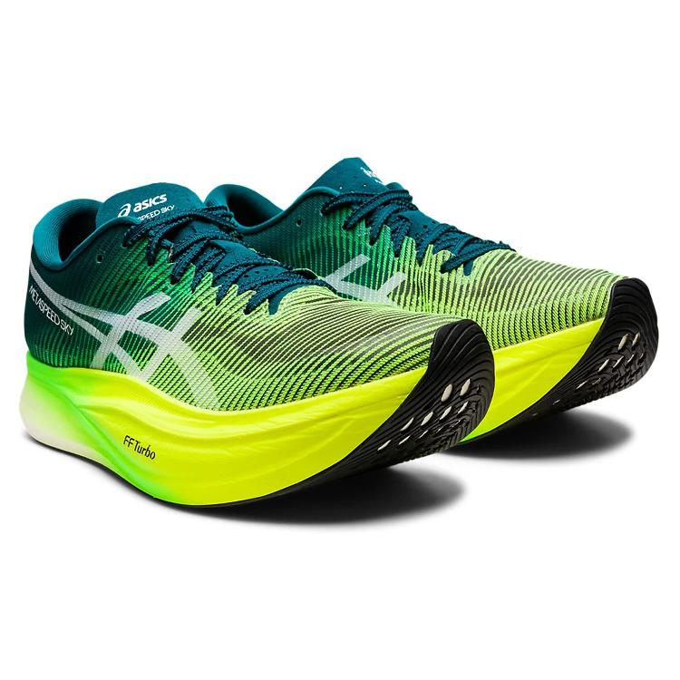 New Asics Metaspeed Sky+ Velvet Pine Safety Yellow 1013A115-300