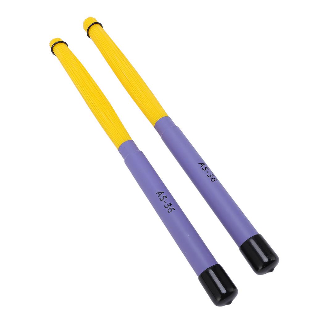 2 szt. Szczotki do cajona, wysuwane, bardzo elastyczny nylon, akcesoria perkusyjne do muzyki akustycznej