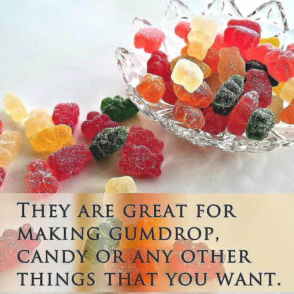 Silicone Gummy Bear Candy Silicone Molds & Ice Cube Tablets - Set Of 4 Gummy Bear Molds And 2 Droppers For Chocolate, Jelly, Syrup, Soap Molds