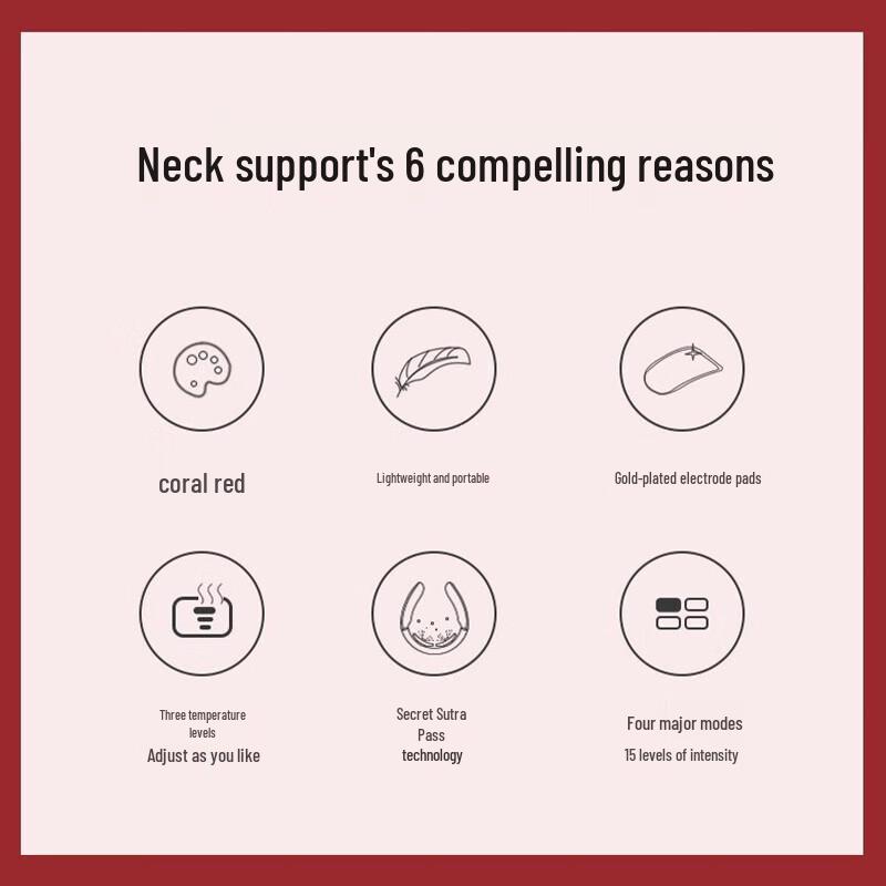 SKG Smart Wireless Neck Massager with Heat and Pulse