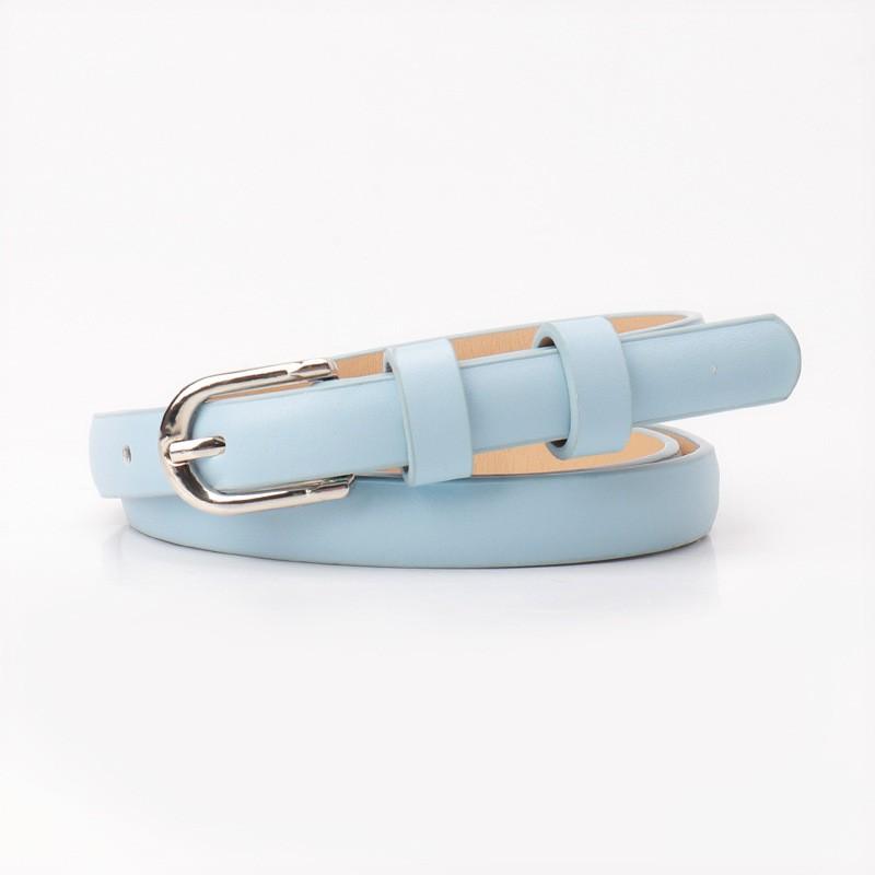 Slim Womens Fashion Belt With Alloy Pin Buckle Adjustable Waistband Jeans Skirts Casual Outfits