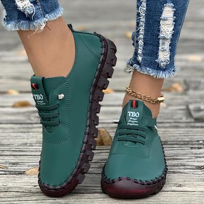 Koe Pees Zachte Zool Moeders Schoenen, Grote Maat Handgemaakte Gestikte Casual Enkel Schoenen voor Dames voor Middelbare Leeftijd en Ouderen Buitenshuis Dragen