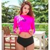 Womens Long Sleeve Rash Guard Set Quick Dry UV Protection Surfing Diving Swimsuit With Spandex Lycra Fabric
