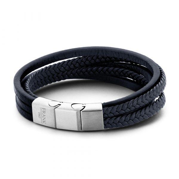 Frank1967 Roma Leather Bracelet Blue 7Fb-0191