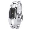 Women's Square Dial Changing Color Bracelet Bangle Quartz Fashion Wrist Watch