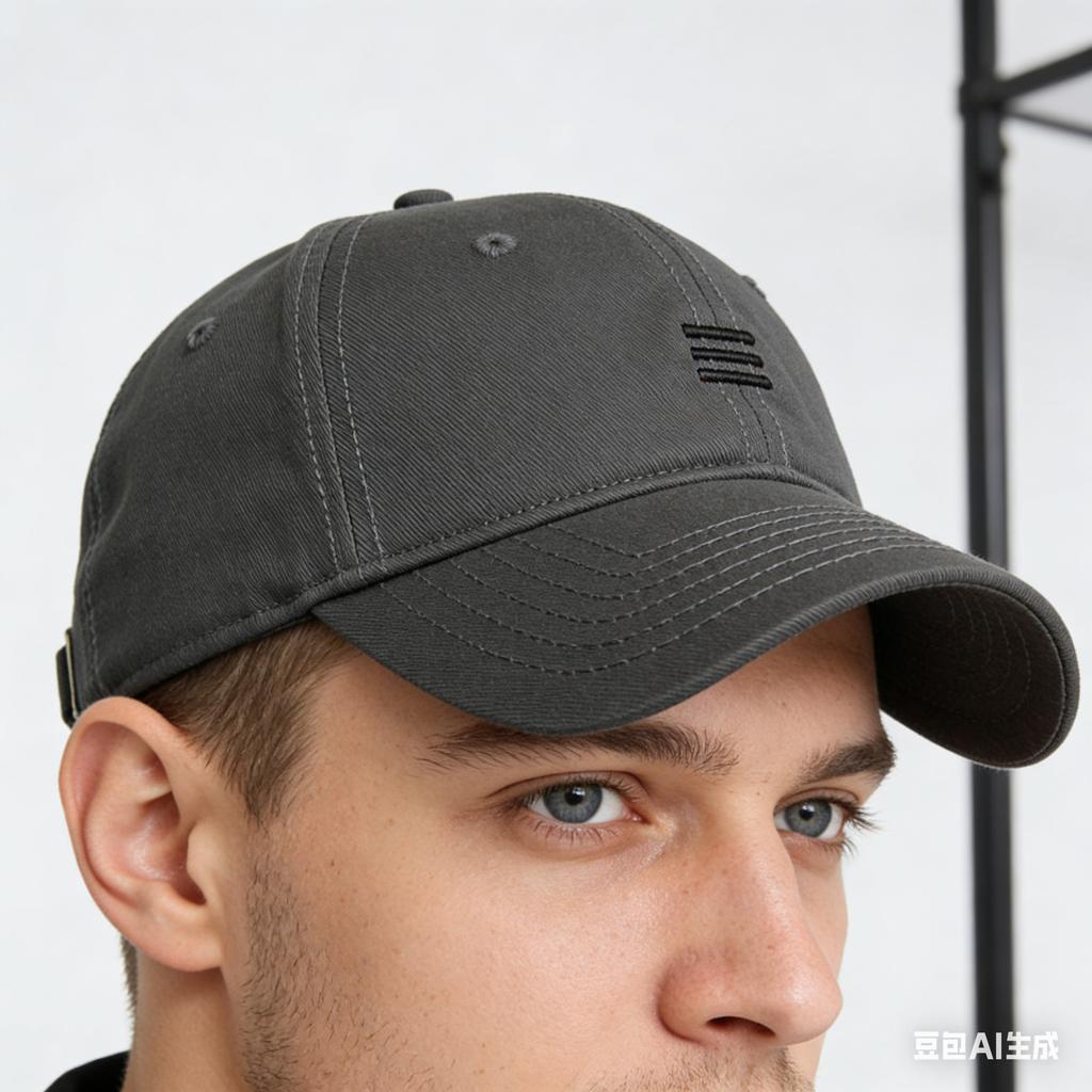 Men Women Oversize XXL Cotton Baseball Cap, Large Hat for Big Heads 56-63cm (23.5'-25.5'), Adjustable Plain Dad Cap